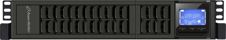 Actual product image Powerwalker VFI 3000 CRM LCD 3000VA / 2400W Online UPS Tower/Rack Dual Converter SNMP Slot (3000 VA, 2400 W, Online double converter UPS)