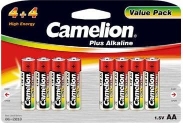 Actual product image Camelion Plus Alkaline LR6 AA Value Pack 8 pieces (8 pcs., AA, 2800 mAh)