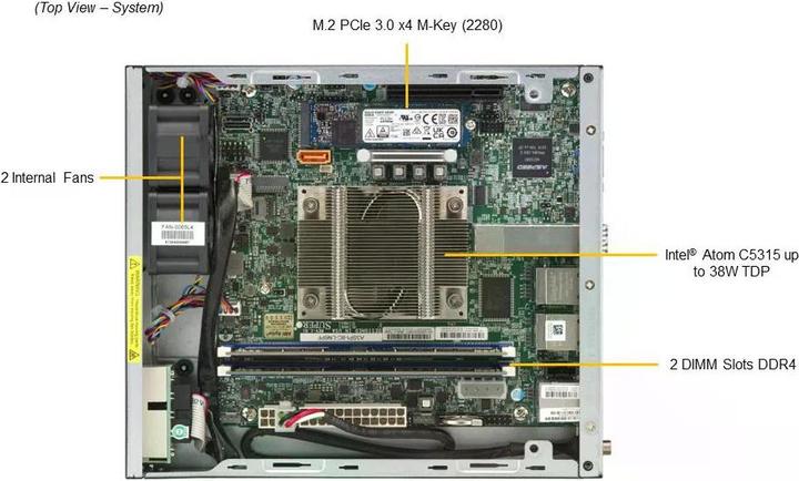 Immagine prodotto Supermicro Barebone IoT SuperServer SYS-E200-12A-4C