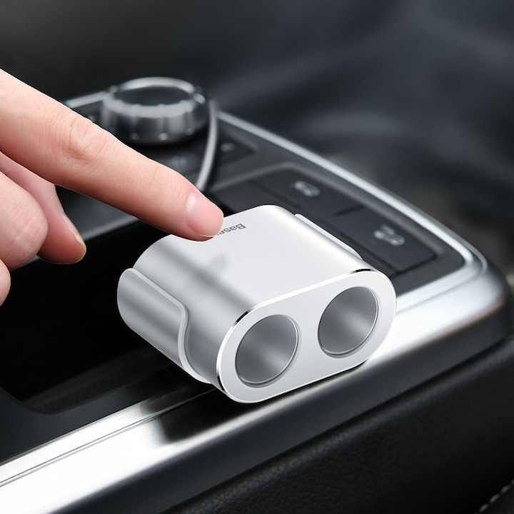 Image du produit Baseus High Efficiency One to Two Cigarette LighterArgent