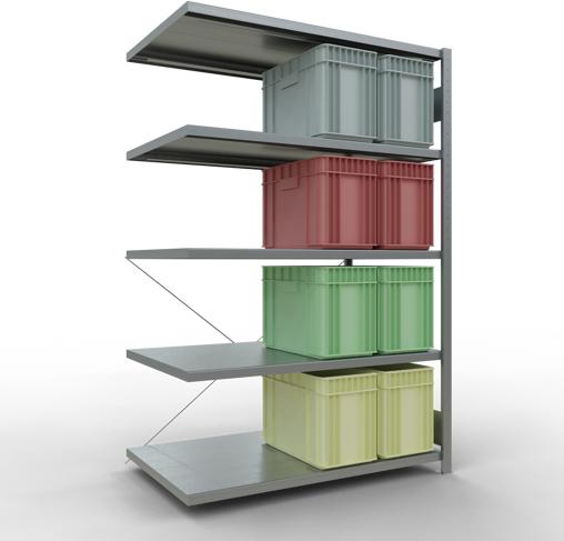 Actual product image Schulte Lagertechnik MULTIplus250 boltless bay system with cross brace