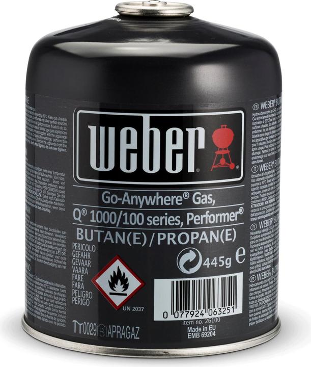 Actual product image Weber Gas cartridge