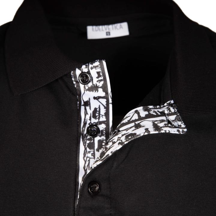 Produktbild Edelvetica Herren Scherenschnitt Polo Shirt Krageninnenseite & Armabschluss (S)