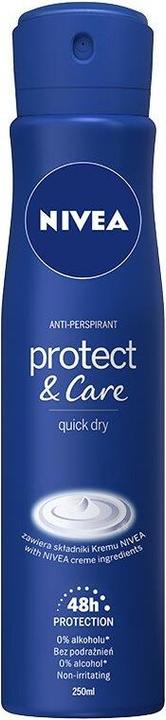 Actual product image NIVEA Protect & Care Antiperspirant 48H 250ml (Spray, 250 ml)