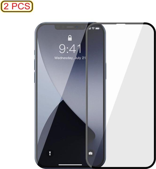 Produktbild Baseus 0.3mm Eye Protection Full Coverage Tempered Glass Film (Green Light)For iP 6.1/Pro 6.1inch... (2 Stk., Apple iPhone 12 Pro)