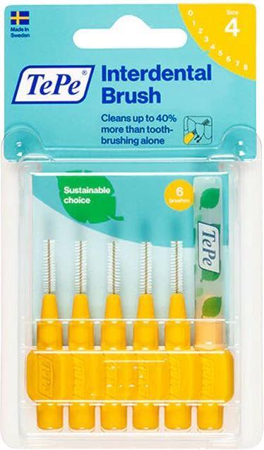 Produktbild TePe Interdentalbürste Gelb 0,7mm (6x, 0.70 mm)