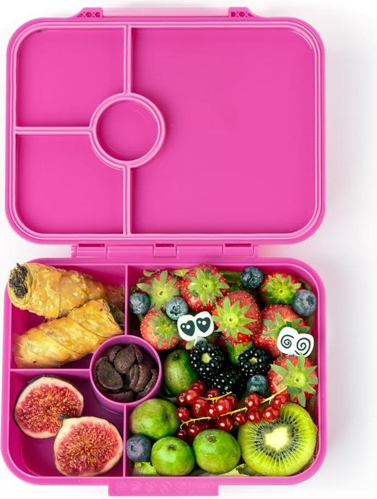 Produktbild Lekkabox Classic Lunchbox mit 4 Fächern & Trenner, berry