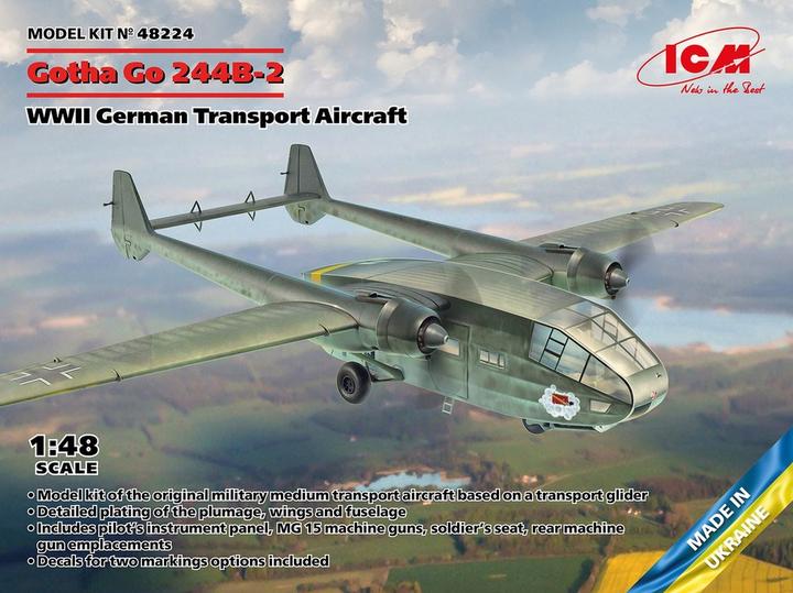 Actual product image ICM Gotha Go 244B-2, WWII German Transport Aircraft