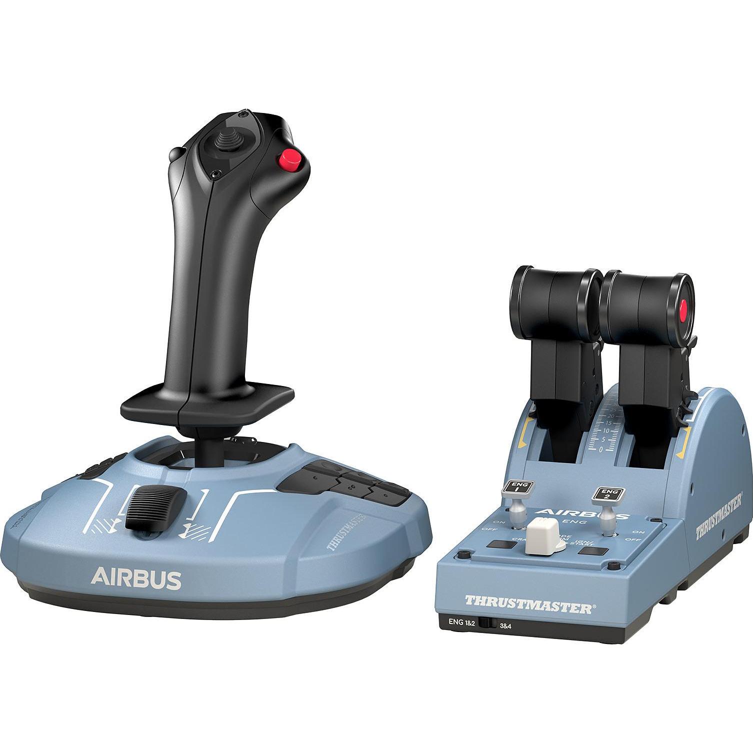 Thrustmaster TCA Officer Pack Airbus Edition (PC), Gaming Controller, Blau, Schwarz