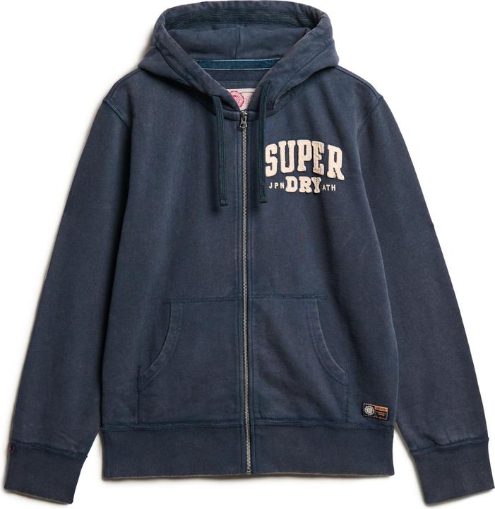 Immagine prodotto Superdry Giacca felpata Casual Vestibilità comoda Felpa con cappuccio atletica vintage con zip (L)