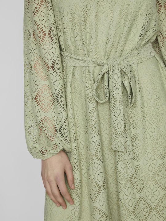 Produktbild Vila Tie Waist Kleid mit langen Ärmeln (S)
