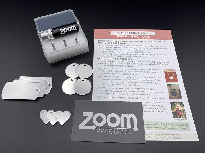 Immagine prodotto Zoom Precision 3-in-1 Gravierer-Starter-Set für Cameo 4 & 5