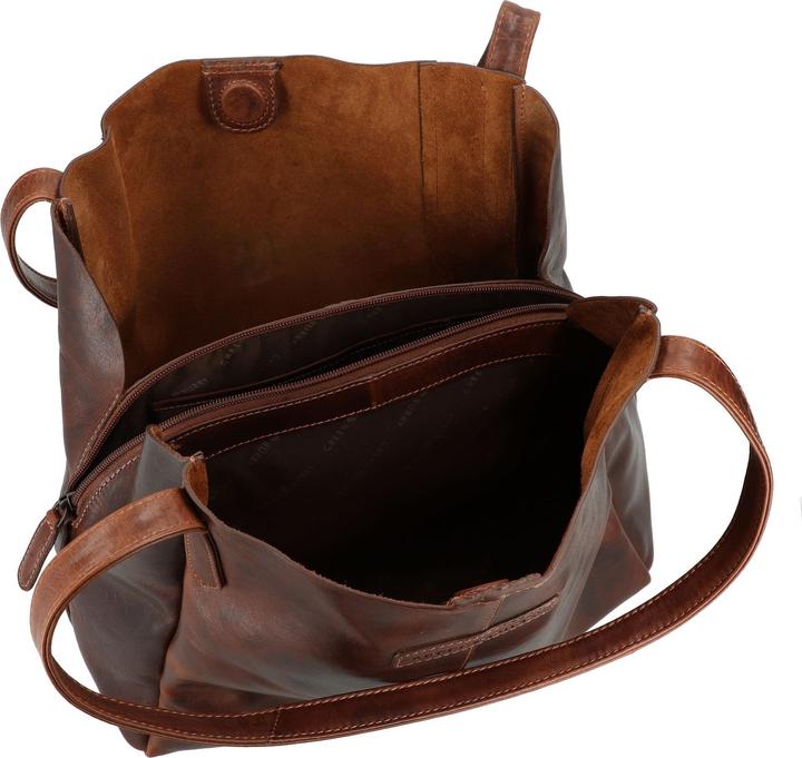 Actual product image Greenburry Rugged leather shoulder bag 32 cm