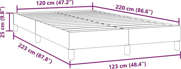 Produktbild vidaXL Boxspringbett (120 x 220 cm)