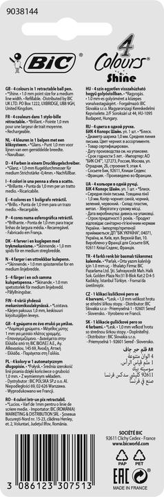 Actual product image Bic 4 Colours Shine (1x)