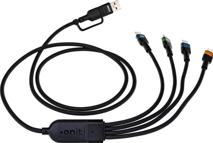 Produktbild Onit 4 in 1 USB Kabel (1.20 m, USB 2.0, 100 W)