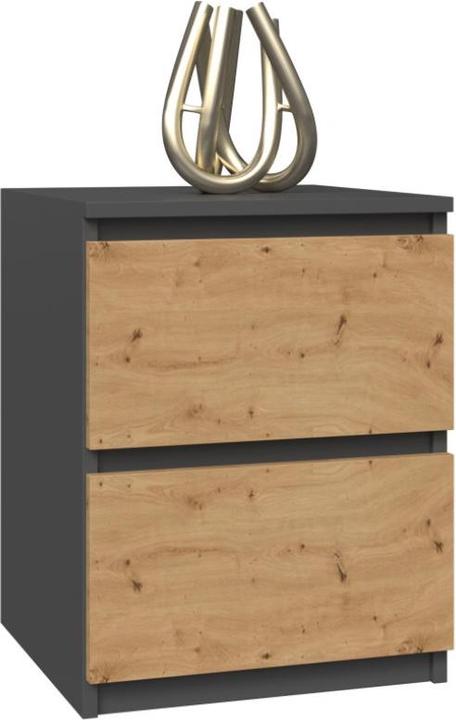 Immagine prodotto Topeshop Comodino B2 40x40xH52 antracite|artigianale (40 x 40 x 52 cm)