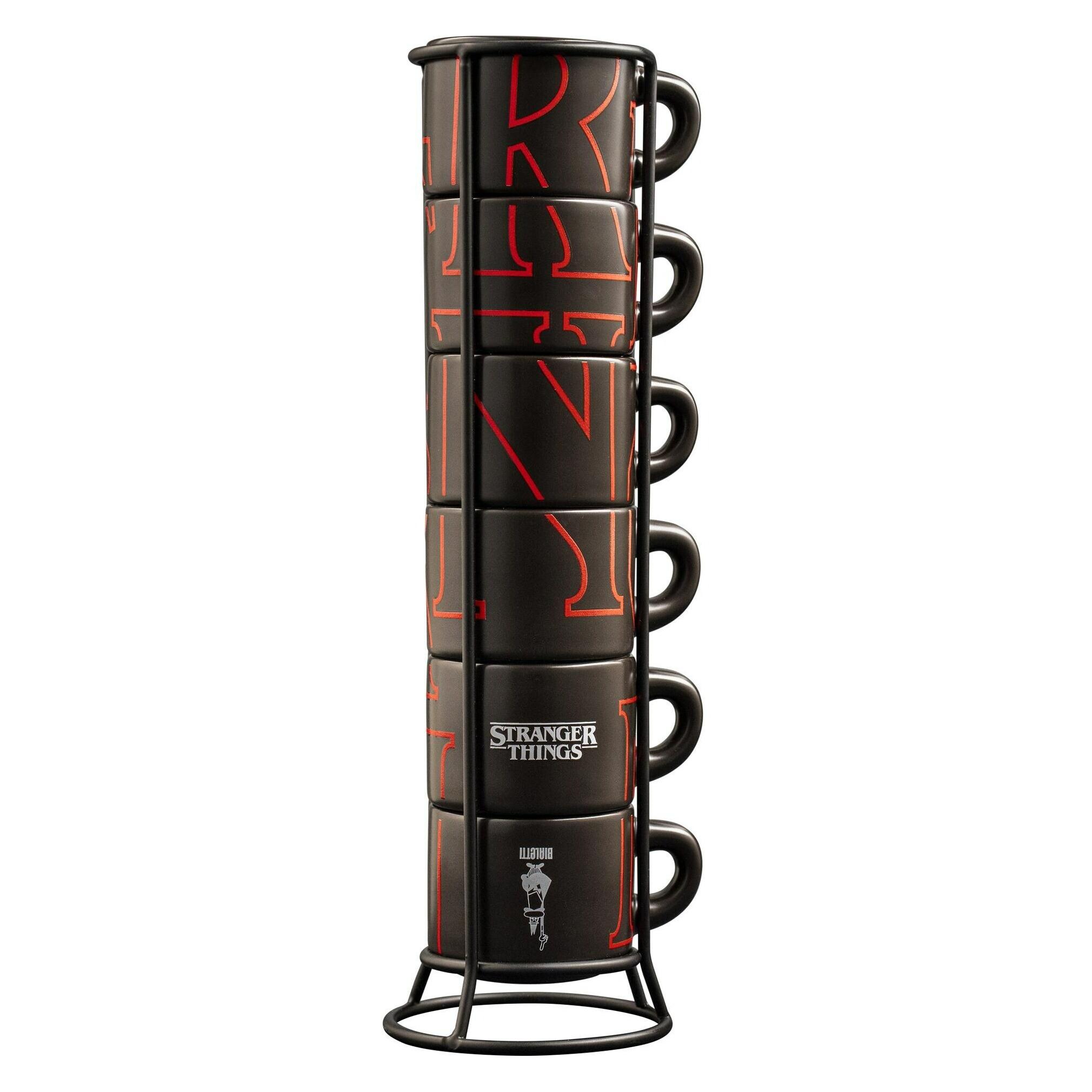 Bialetti Espressotasse Stranger Things, Kopje, Zwart, Rood
