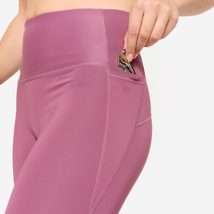 Produktbild Domyos Sportleggings Damen hoher Bund - violett (S)