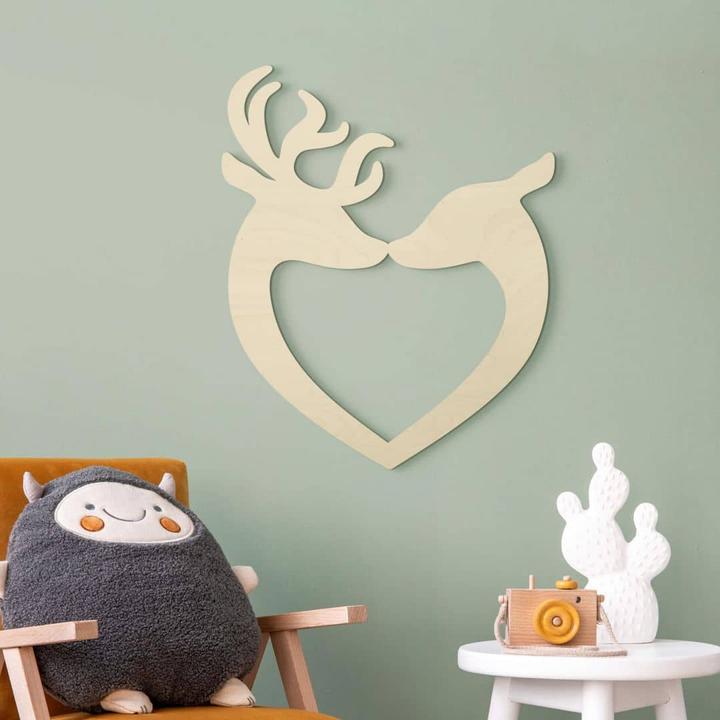 Actual product image Trenddeko Deer heart (41 x 50 cm)