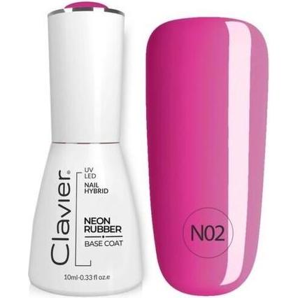 Clavier, Nail art + Unghie finte, Luxury Nail Neon Gomma Base N02 10Ml