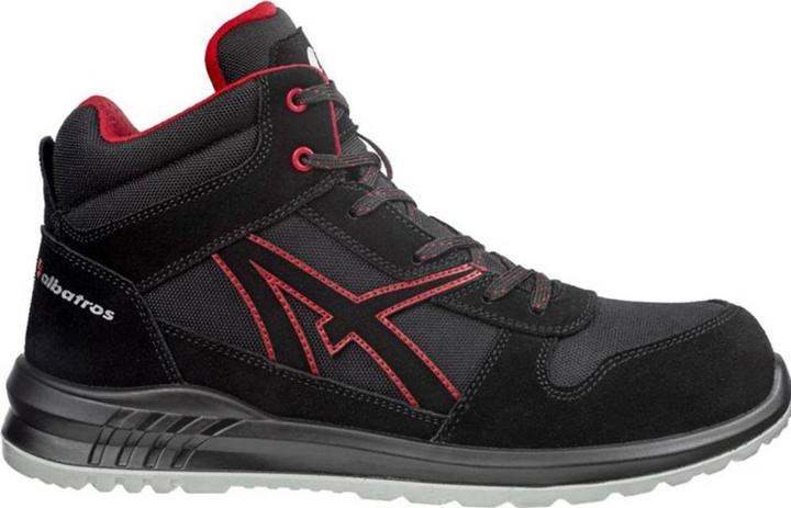 Productafbeelding Albatros CLIFTON MID SRC 638700210000043 Veiligheidsschoen S3 Schoenmaat (EU): 43 Zwart, Rood 1 (S3, 43)