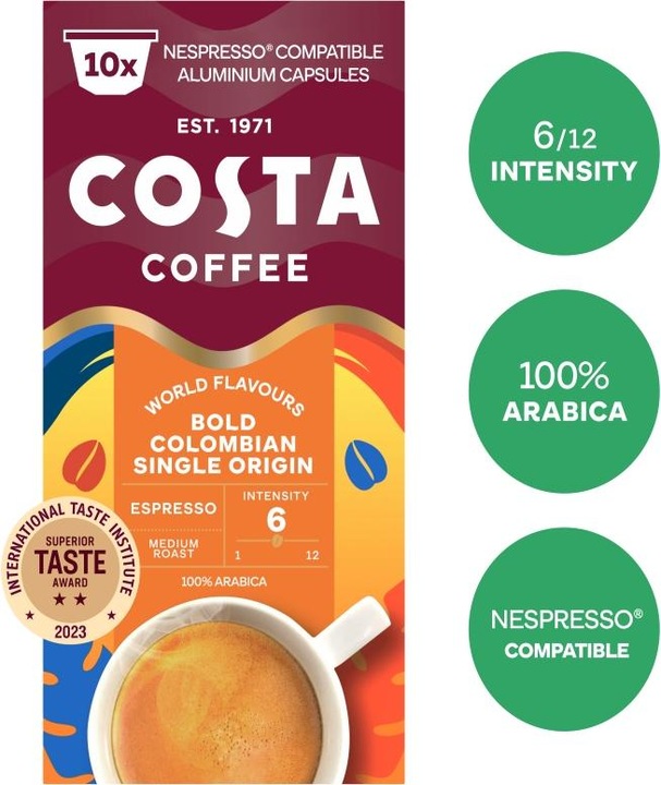 Image du produit Costa Coffee Rôti colombien (10 x Port.)