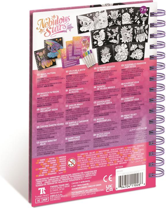 Productafbeelding Nebulous Stars Schetsboek Magische Fluwelen Bladzijden
