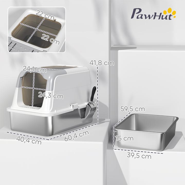Image du produit PawHut Katzentoilette (Bac à litière fermé)