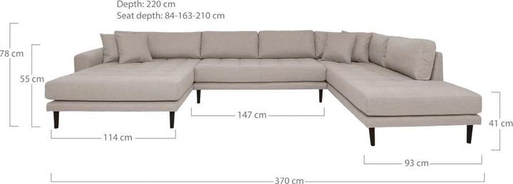 Actual product image House Nordic Lido (Sofa landscape)