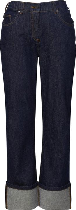 Produktbild Ulla Popken Jeans Mary, weites Bein, Saumumschlag, Stretchdenim (50)