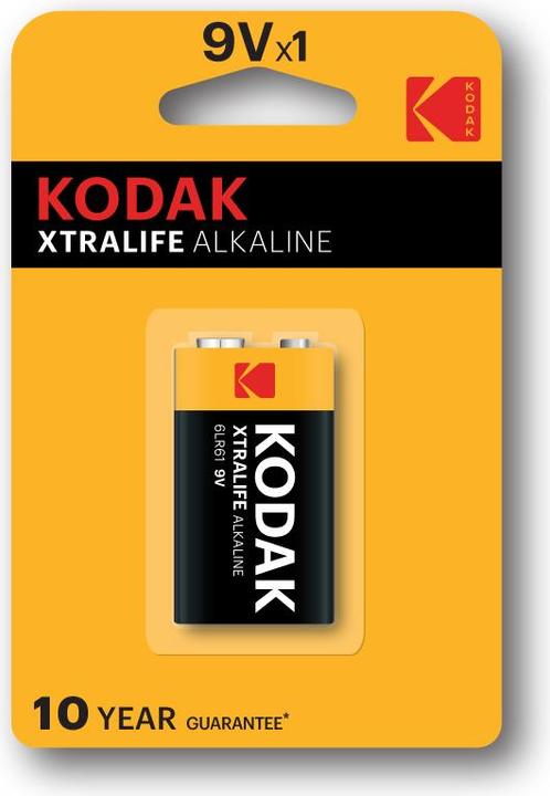 Produktbild Kodak Xtralife - Einwegbatterie - 9V - Alkali - 9 V - 1 Stück(e) - 460 mAh (1 Stk., 9V Block, 460 mAh)