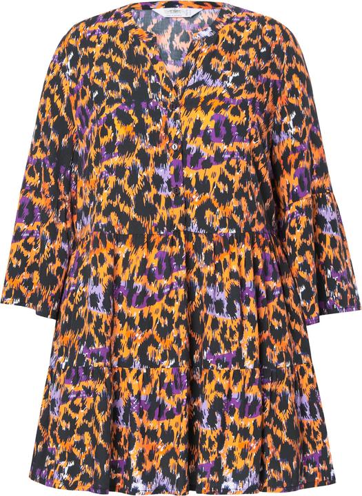 Produktbild Angel of Style Tunika, farbiges Leo-Muster, Volants (50)