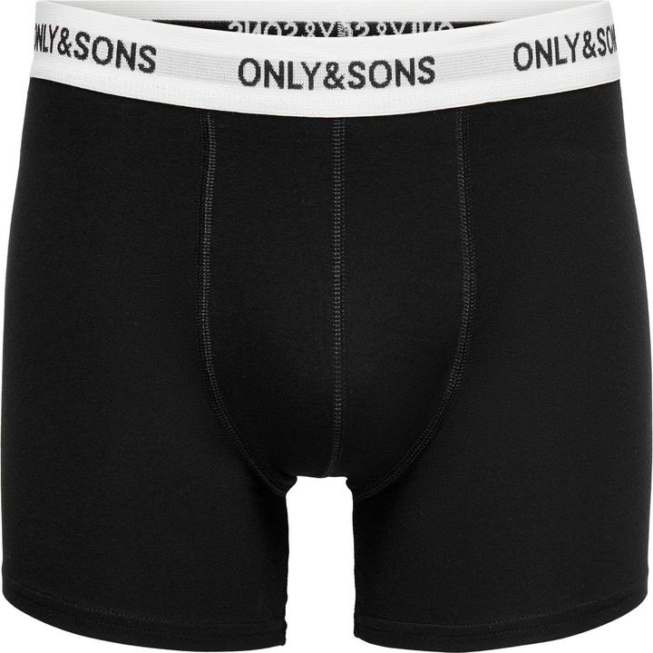 Immagine prodotto Only & Sons Onsfitz Solid Black Boxer 3pack Noos (L, confezione da 3)