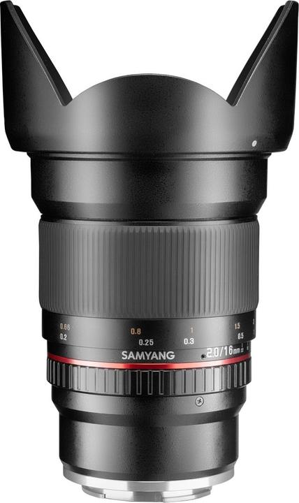 Productafbeelding Samyang 16mm f/2-23MFT (Micro Vier Derde, APS-C / DX)