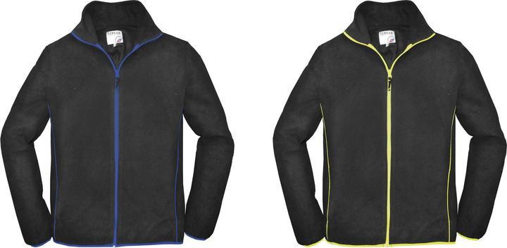 Actual product image Terrax Mens Fleece Jacket Size L black/limette (L)