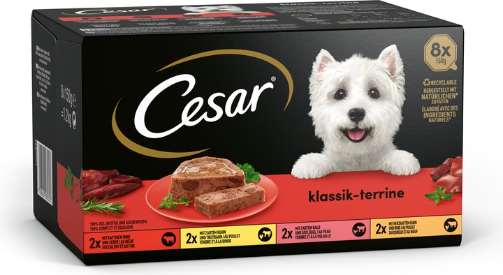 Produktbild Cesar Klassiker in Terrine (Adult, 8 Stk., 150 g)