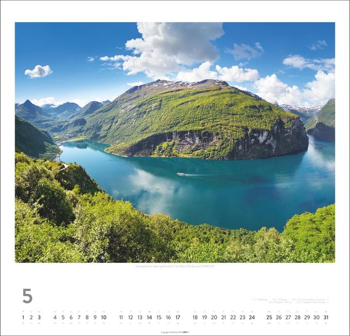 Produktbild Norwegen Kalender 2026 - Im Land der Mitternachtssonne (48 x 46 cm)