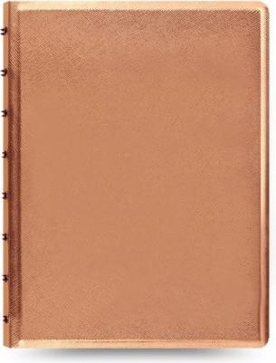 Filofax Notizbuch Notebook Saffiano Metallics Rose (A5, Liniert)