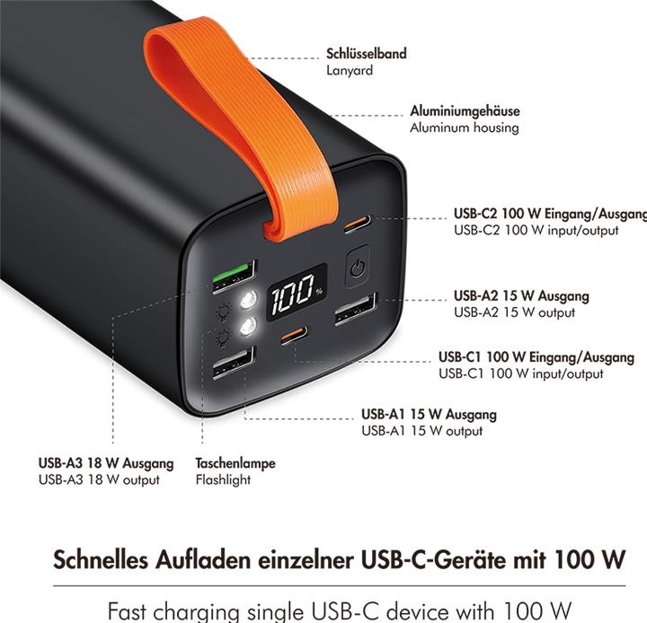 Actual product image LogiLink PA0351 (50000 mAh, 100 W, 100 Wh)