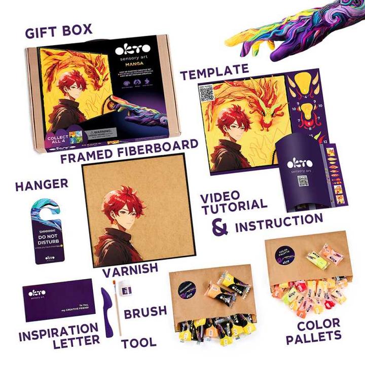 Actual product image Okto Manga Fire / 3D Malerei mit Air Clay