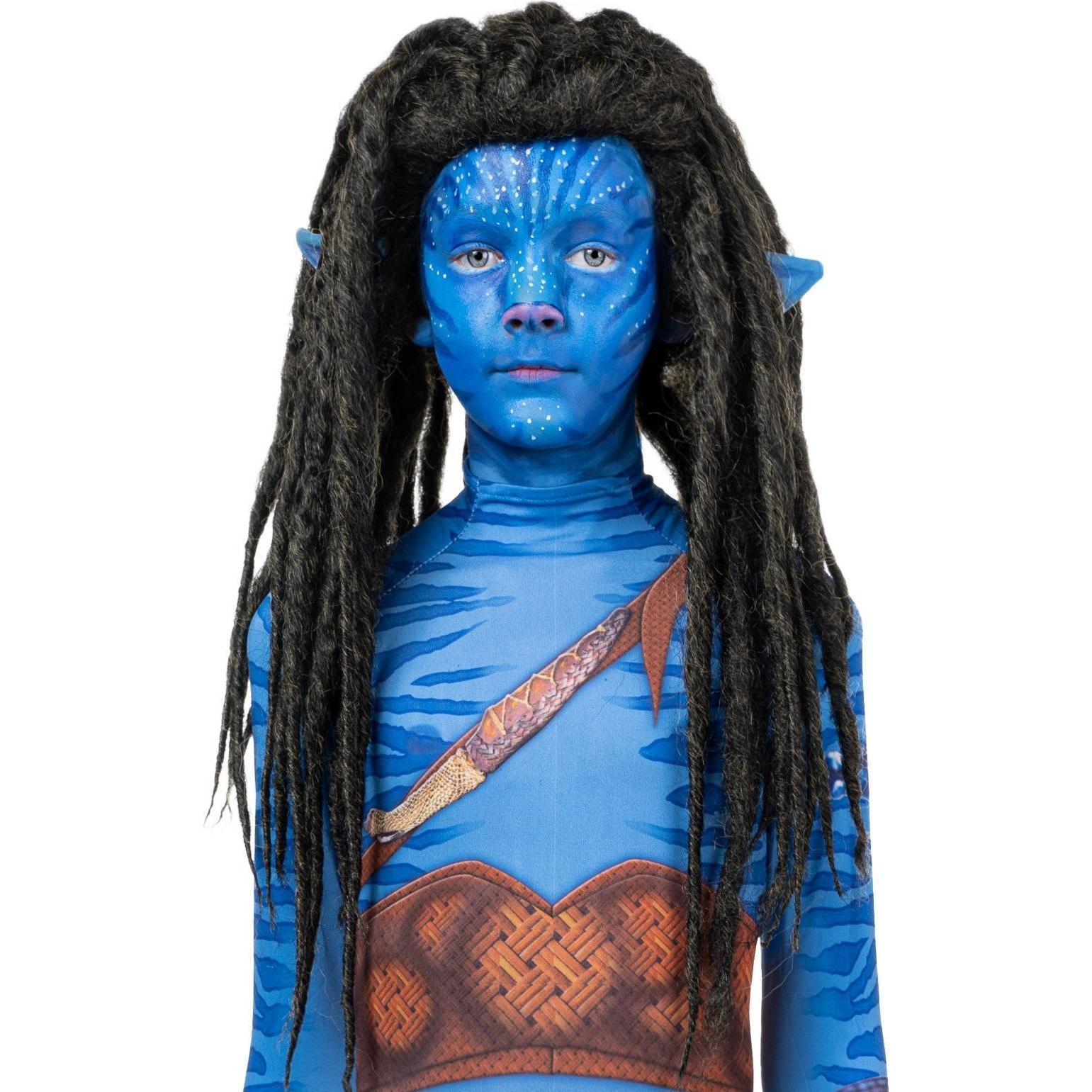 Metamorph Blauer Stammeskrieger Dreadlocks Kinderperücke