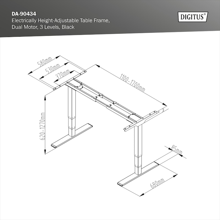 Image du produit Digitus Piètement de table