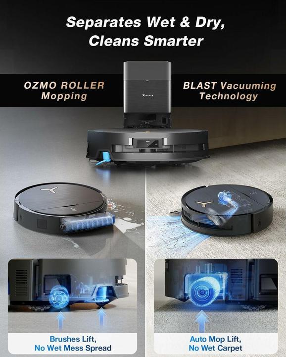 Actual product image Ecovacs X9 Pro Omni (16600 Pa, Mop roller)