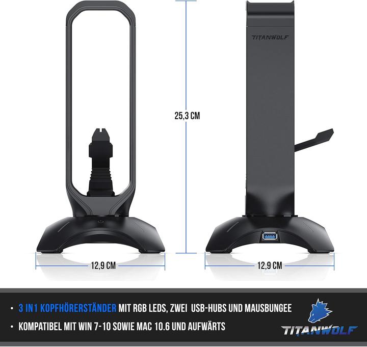 Produktbild CSL Kopfhörerständer mit Mausbungee