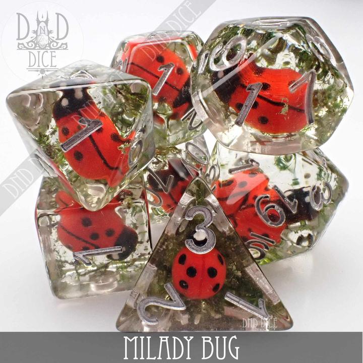 Actual product image DnD Dice Milady Bug Dice Set
