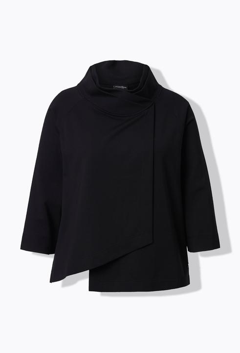 Produktbild Ulla Popken Punto-Sweatshirt, A-Linie, Stehkragen, 3/4-Arm (58)