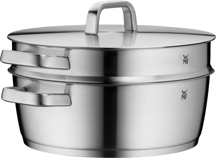 Produktbild WMF Bräter mit Dampfgareinsatz stahlgrau (Edelstahl, 28 x 20.20 cm)