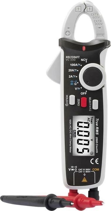 Produktbild Voltcraft Digitales Zangenmultimeter VC-330 OEU, CZ-Version (CAT II 600V)