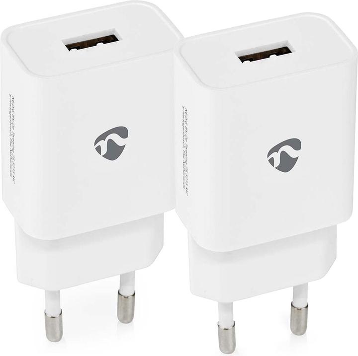Casativo 2er-Set Universal Ladegerät, USB-A Ausgang, Schnellladegerät, 12 W (12 W, 1 Port)